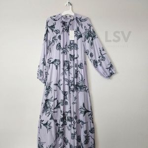A New Day Purple, floral , tiered dress